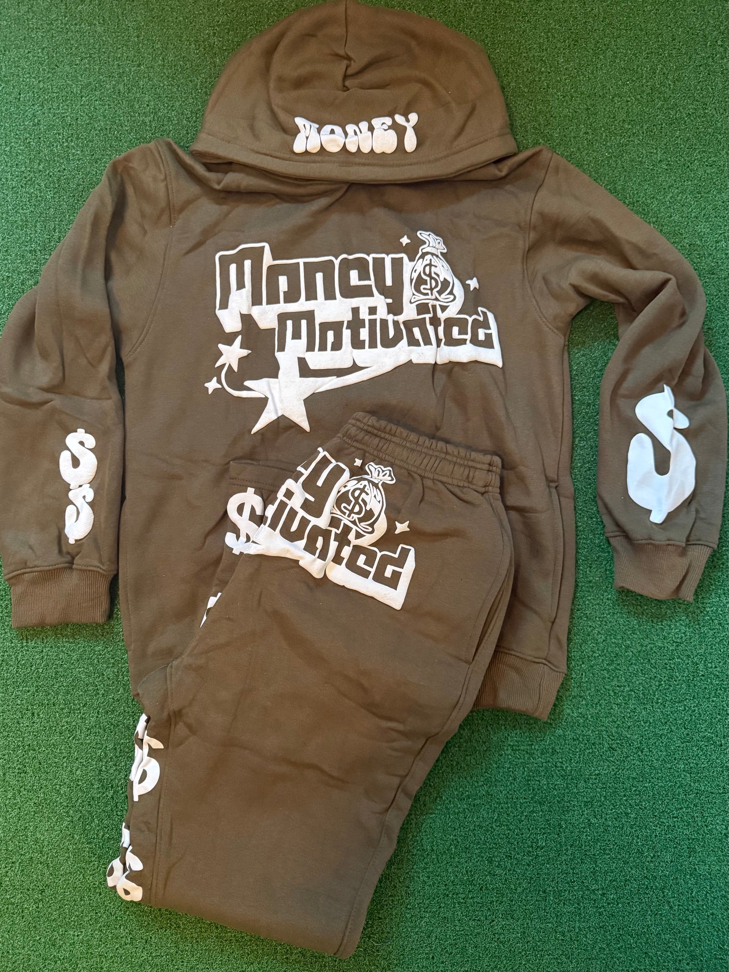 "Money Motivated" Puff Print Sets